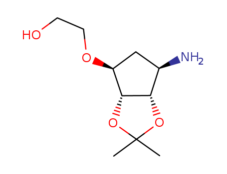 2-[[(3aR,4S,6R,6aS)-6-Aminotetrahydro-2,2-dimethyl-4H-cyclopenta-1,3-dioxol-4-yl]oxy]ethanol(274693-55-9)