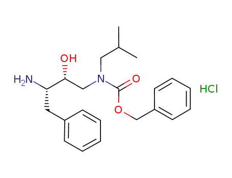 1-benzyl-3-(benzyloxycarbonyl-isobutyl-amino)-2-hydroxy-propyl-ammonium chloride