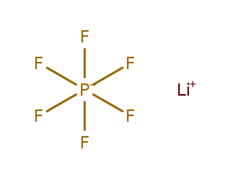 21324-40-3,Lithium hexafluorophosphate,Lithiumhexafluorophosphate (7CI);Phosphate(1-), hexafluoro-, lithium (8CI,9CI);Lithium fluophosphate;Lithium hexafluorophosphate (LiPF6);Lithiumhexafluorophosphate(1-);Lithium phosphorus fluoride (LiPF6);Phosphate(1-), hexafluoro-, lithium;Phosphate(1-), hexafluoro-, lithium (1:1);