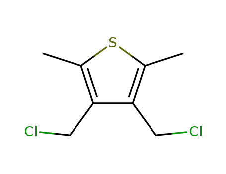 Molecular Structure of 5368-70-7 (3,4-BIS(CHLOROMETHYL)-2,5-DIMETHYLTHIOPHENE)