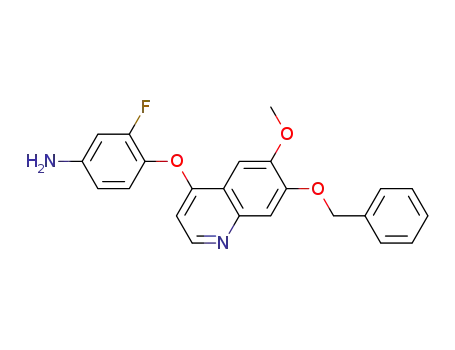 4-(7-(benzyloxy)-6-methoxyquinolin-4-yloxy)-3-fluorobenzenamine