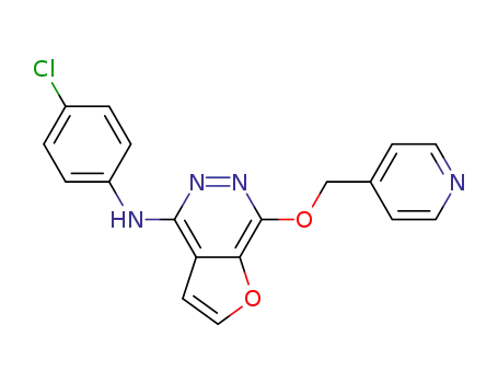 N-(4-chlorophenyl)-7-(4-pyridinylmethoxy)-furo[2,3-d]pyridazin-4-amine