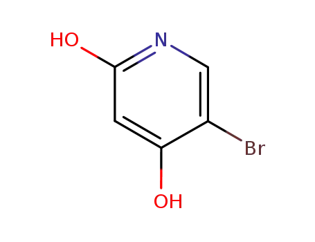 Molecular Structure of 80791-79-3 (3-Bromo-2,4-dihxdroxypyridine)