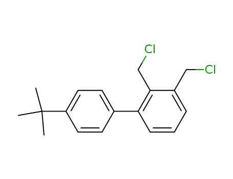 Molecular Structure of 683229-41-6 (1,1'-Biphenyl, 2,3-bis(chloromethyl)-4'-(1,1-dimethylethyl)-)
