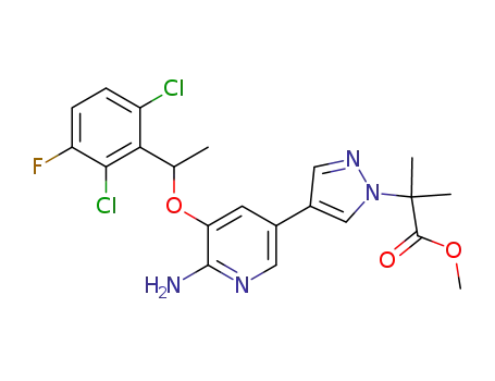 methyl 2-(4-(6-amino-5-(1-(2,6-dichloro-3-fluorophenyl)ethoxy)pyridin-3-yl)-1H-pyrazol-1-yl)-2-methylpropanoate