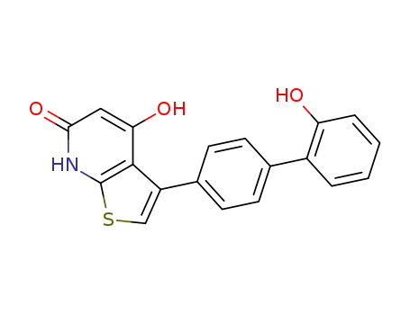 4-hydroxy-3-(2'-hydroxy-1,1'-biphenyl-4-yl)thieno[2,3-b]pyridin-6(7H)-one