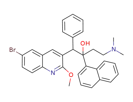 1-(6-bromo-2-methoxyquinolin-3-yl)-4-(dimethylamino)-2-(naphthalen-1-yl)-1-phenylbutan-2-ol