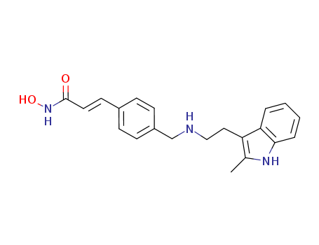 404950-80-7,Panobinostat,LBH589;N-Hydroxy-3-[4-[2-(2-methyl-1H-indol-3-yl)ethylaminomethyl]phenyl]-2(E)-propenamide;