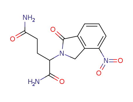 2-(4-nitro-1-oxo-1,3-dihydro-isoindol-2-yl)-pentanedioic acid diamide