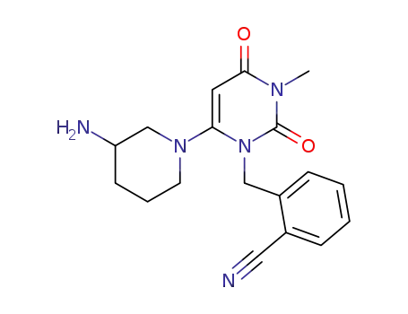 2-{6-[3(R)-Amino-piperidin-1-yl]-3-methyl-2,4-dioxo-3,4-dihydro-2H-pyrimidin-1-ylmethyl}-benzonitrile