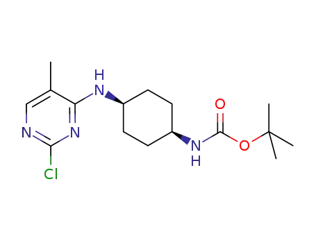 cis-[4-(2-chloro-5-methyl-pyrimidin-4-ylamino)-cyclohexyl]-carbamic acid tert-butyl ester