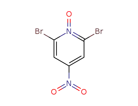 Molecular Structure of 98027-81-7 (2,6-Dibromo-4-nitropyridine N-oxide)