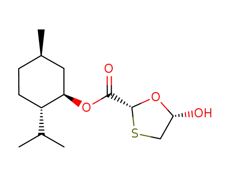 5R-hydroxy-[1,3]oxathiolane-2R-carboxylic acid 2-(1'R,2'S,5'R)-isopropyl-5-methyl-cyclohexyl ester
