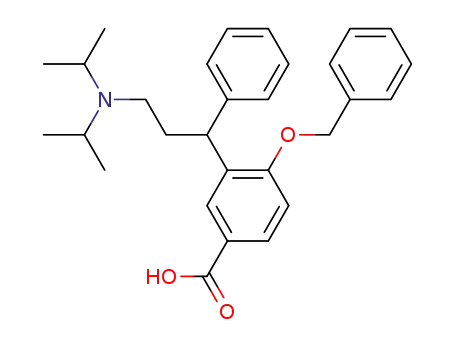 (+)-N,N-Diisopropyl-3-(2-benzyloxy-5-carboxyphenyl)-3-phenylpropylamine