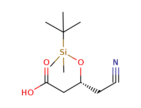(R)-4-cyano-3-(tert-butyldimethylsilyloxy)butyric acid