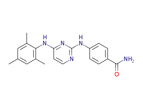 4-[[4-[(2,4,6-trimethylphenyl)amino]-2-pyrimidinyl]amino]benzamide