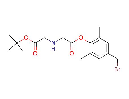 4-tert-butoxycarbonyl-methyl-aminoacetoxy-3,5-dimethyl-benzyl bromide