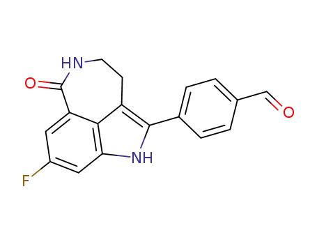 4-(8-fluoro-6-oxo-3,4,5,6-tetrahydro-1H-azepino[5,4,3-cd] indol-2-yl)-benzaldehyde