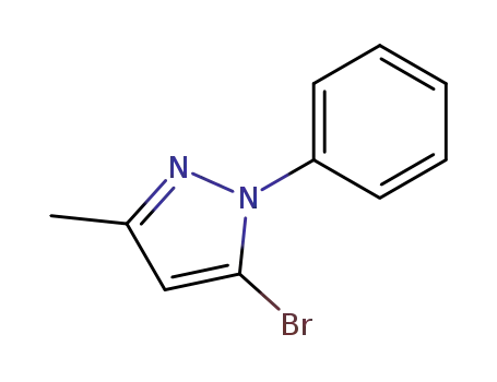 Molecular Structure of 41327-15-5 (5-BROMO-3-METHYL-1-PHENYLPYRAZOLE)