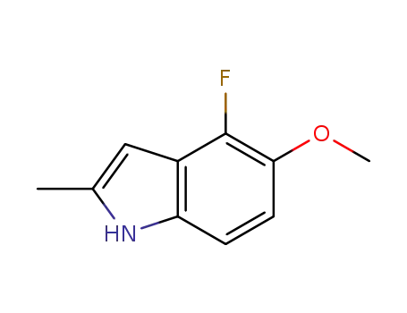 Molecular Structure of 288385-93-3 (4-Fluoro-5-methoxy-2-methyl-1H-indole)