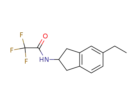 Molecular Structure of 601487-88-1 (Acetamide, N-(5-ethyl-2,3-dihydro-1H-inden-2-yl)-2,2,2-trifluoro-)