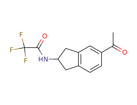 Molecular Structure of 601487-87-0 (Acetamide, N-(5-acetyl-2,3-dihydro-1H-inden-2-yl)-2,2,2-trifluoro-)