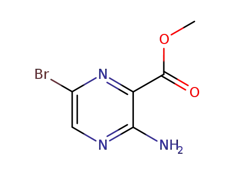 Molecular Structure of 6966-01-4 (Methyl 3-amino-6-bromopyrazine-2-carboxylate)