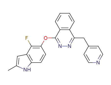 1-(4-fluoro-2-methylindol-5-yloxy)-4-(pyridin-4-ylmethyl)phthalazine