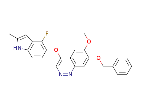 7-benzyloxy-4-(4-fluoro-2-methylindol-5-yloxy)-6-methoxycinnoline