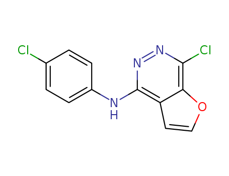 Furo[2,3-d]pyridazin-4-amine, 7-chloro-N-(4-chlorophenyl)-(332013-40-8)