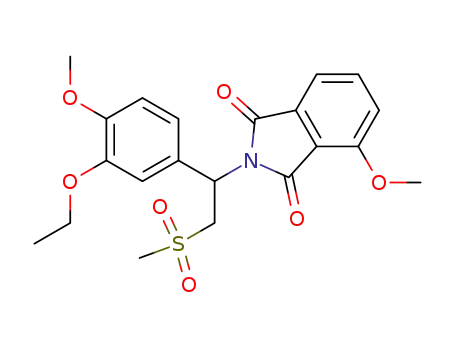 2-[1-(3-ethoxy-4-methoxyphenyl)-2-methylsulfonylethyl]-4-methoxyisoindoline-1,3-dione