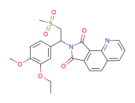 2-[1-(3-ethoxy-4-methoxyphenyl)-2-methylsulfonylethyl]-3-pyrrolino[3,4-h]quinoline-1,3-dione