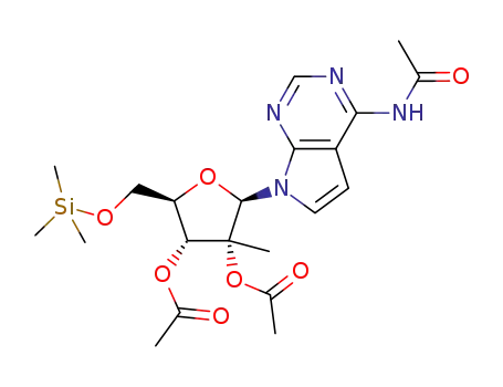 7-deaza-2'-C-methyl-5'-O-trimethylsilyl-2',3'-O-N6-triacetyladenosine