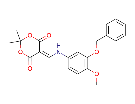 5-{[(3-(benzyloxy)-4-methoxyphenyl)amino]methylene}-2,2-dimethyl-1,3-dioxane-4,6- dione