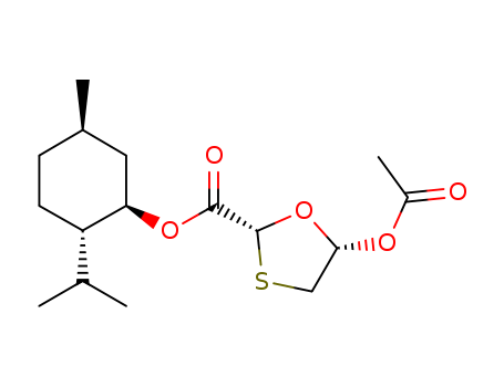 1,2,5-Menthyl-5(S)-acetoxy-[1,3]-oxathiolene-2-(R)-carboxylate