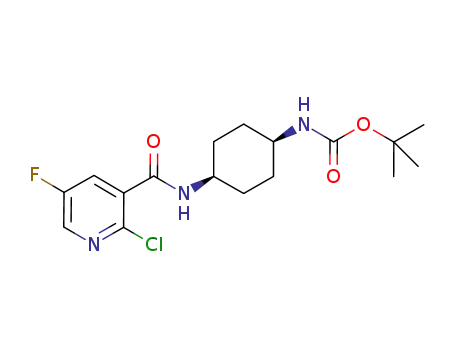 tert-butyl N-[(1s,4s)-4-(2-chloro-5-fluoronicotinamido)cyclohexyl]carbamate