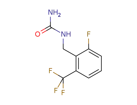Molecular Structure of 830346-46-8 (1-(2-FLUORO-6-(TRIFLOROMETHYL)BENZYL)UREA)