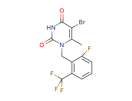 5-Bromo-1-(2-fluoro-6-trifluoromethyl-benzyl)-6-methyl-1H-pyrimidine-2,4-dione