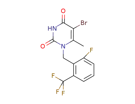 5-Bromo-1-(2-fluoro-6-trifluoromethyl-benzyl)-6-methyl-1H-pyrimidine-2,4-dione