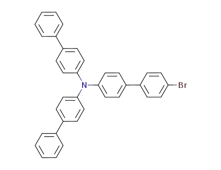 Molecular Structure of 728039-63-2 (Bisbiphenyl-4-yl-(4'-broMo-biphenyl-4-yl)-aMine)