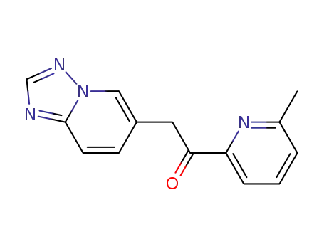 Molecular Structure of 614750-82-2 (Ethanone, 1-(6-Methyl-2-pyridinyl)-2-[1,2,4]triazolo[1,5-a]pyridin-6-yl-)