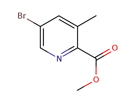 Molecular Structure of 213771-32-5 (5-Bromo-3-methylpyridine-2-carboxylic acid methyl ester)