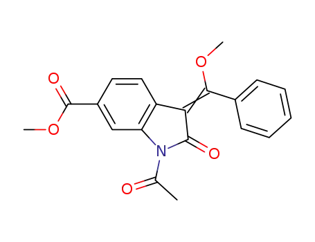 methyl 1-acetyl-3-[methoxy(phenyl)methylidene]-2-oxo-2,3-dihydro-1H-indole-6-carboxylate