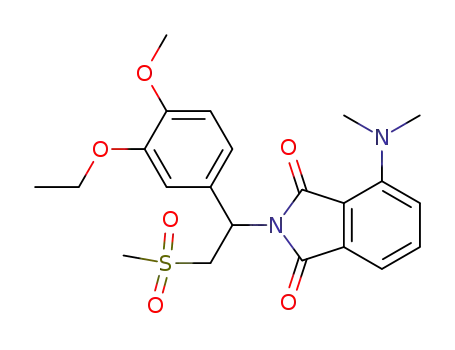 2-[1-(3-Ethoxy-4-methoxyphenyl)-2-methylsulfonylethyl]-4-dimethylaminoisoindoline-1,3-dione