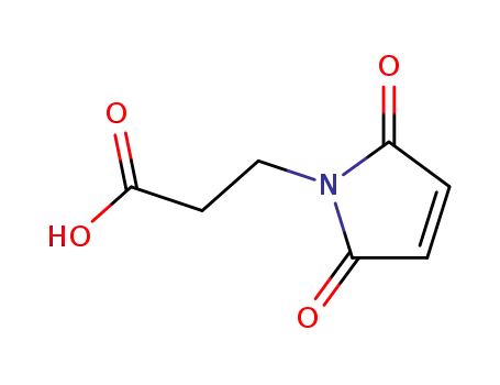 Molecular Structure of 7423-55-4 (3-Maleimidopropionic acid)