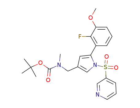 tert-butyl {[5-(2-fluoro-3-methoxyphenyl)-1-(pyridin-3-ylsulfonyl)-1H-pyrrol-3-yl]methyl}methylcarbamate