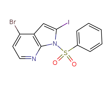 4-bromo-2-iodo-1-(phenylsulfonyl)-1H-pyrrolo[2,3-b]pyridine