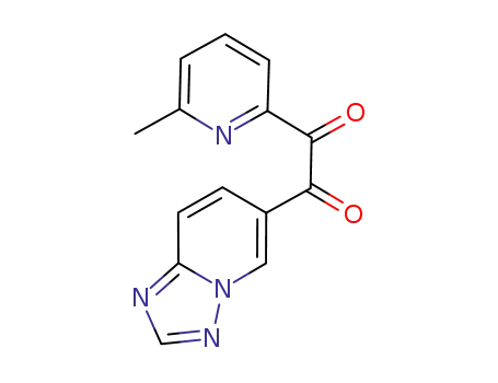 Molecular Structure of 356560-84-4 (1-([1,2,4]triazolo[1,5-a]pyridin-6-yl)-2-(6-methylpyridin-2-yl)ethane-1,2-dione)