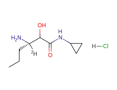 (3S)-3-amino-N-cyclopropyl-3-deutero-2-hydroxyhexanamide hydrochloride
