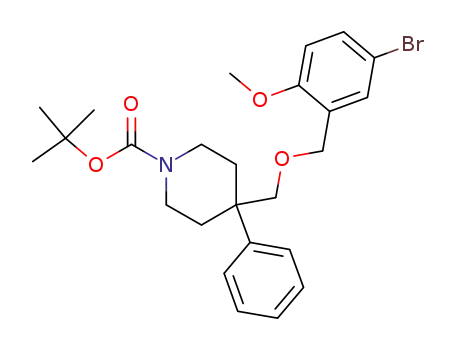 tert-butyl 4-((5-bromo-2-methoxybenzyloxy)methyl)-4-phenylpiperidine-1-carboxylate